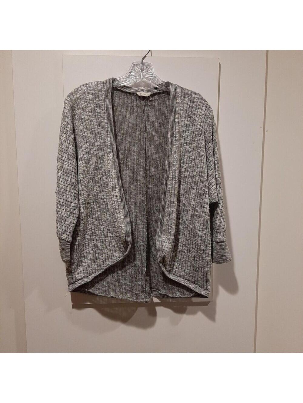 AEROPOSTALE Women's Gray Long Sleeve Open Cardigan Sweater M